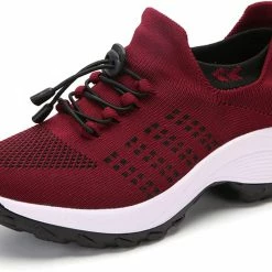 Nuheel® Woman Womens Slip On Walking Shoes Arch Support Sock Sneakers Comfy Nursing Shoes