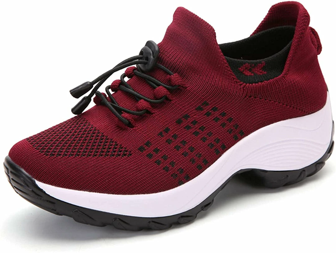 Nuheel® Woman Womens Slip On Walking Shoes Arch Support Sock Sneakers Comfy Nursing Shoes 3 Nuheel® Woman Womens Slip On Walking Shoes Arch Support Sock Sneakers Comfy Nursing Shoes