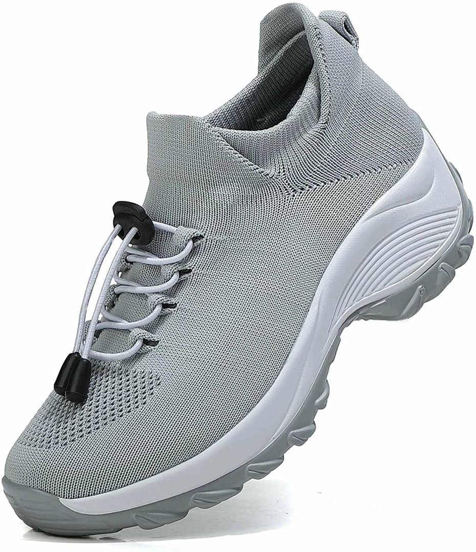 Nuheel® Woman Womens Slip On Walking Shoes Arch Support Sock Sneakers Comfy Nursing Shoes 55 Nuheel® Woman Womens Slip On Walking Shoes Arch Support Sock Sneakers Comfy Nursing Shoes