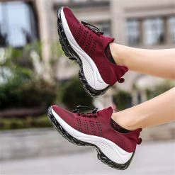 Nuheel® Woman Womens Slip On Walking Shoes Arch Support Sock Sneakers Comfy Nursing Shoes 64 Nuheel® Woman Womens Slip On Walking Shoes Arch Support Sock Sneakers Comfy Nursing Shoes
