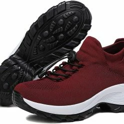 Nuheel® Woman Womens Slip On Walking Shoes Arch Support Sock Sneakers Comfy Nursing Shoes 66 Nuheel® Woman Womens Slip On Walking Shoes Arch Support Sock Sneakers Comfy Nursing Shoes