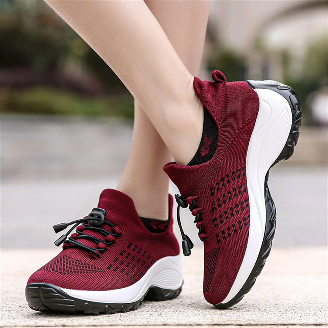 Nuheel® Woman Womens Slip On Walking Shoes Arch Support Sock Sneakers Comfy Nursing Shoes 8 Nuheel® Woman Womens Slip On Walking Shoes Arch Support Sock Sneakers Comfy Nursing Shoes