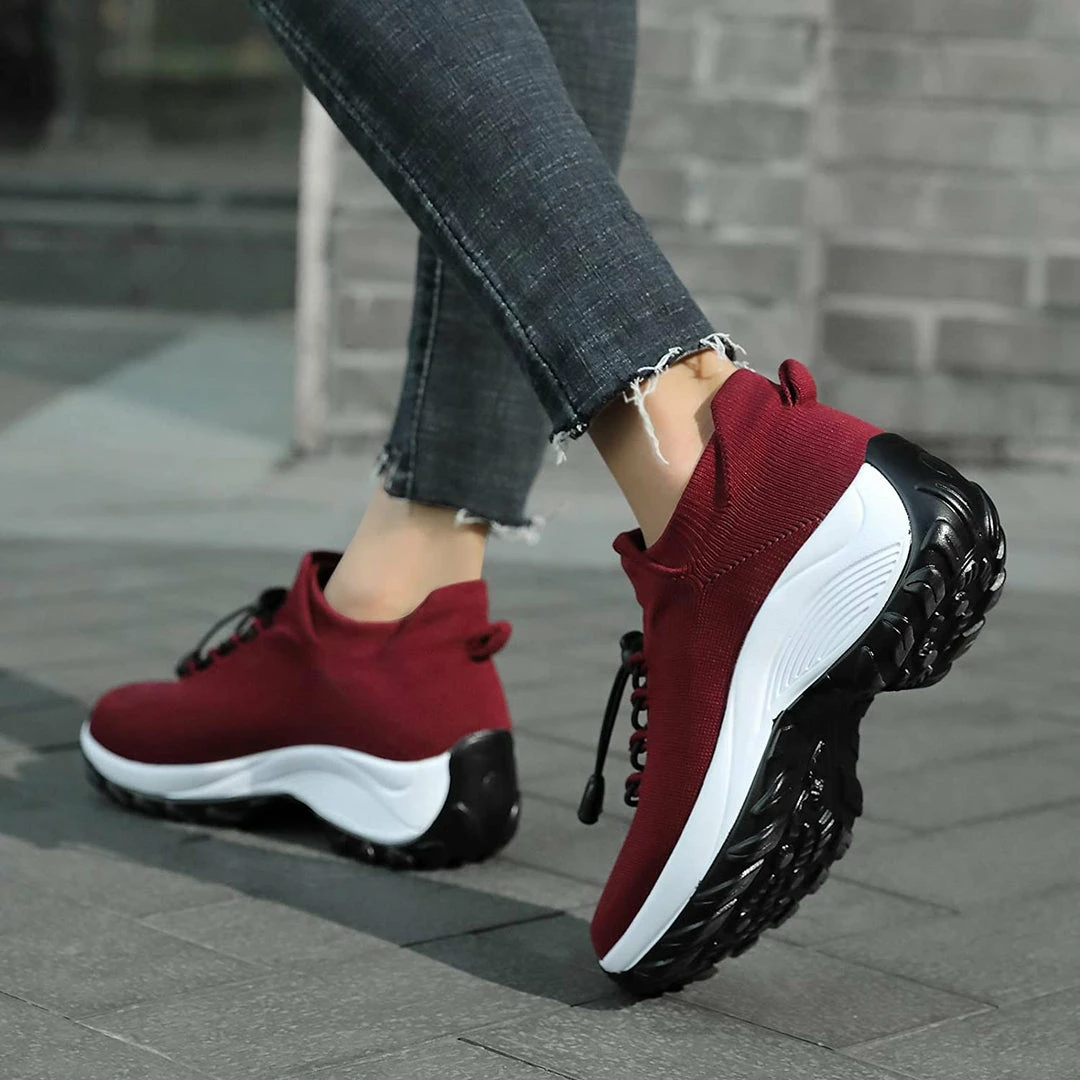 Nuheel® Woman Womens Slip On Walking Shoes Arch Support Sock Sneakers Comfy Nursing Shoes 14 Nuheel® Woman Womens Slip On Walking Shoes Arch Support Sock Sneakers Comfy Nursing Shoes