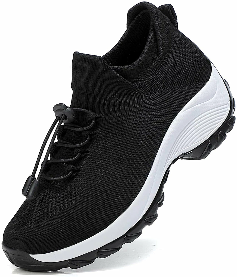 Nuheel® Woman Womens Slip On Walking Shoes Arch Support Sock Sneakers Comfy Nursing Shoes 37 Nuheel® Woman Womens Slip On Walking Shoes Arch Support Sock Sneakers Comfy Nursing Shoes