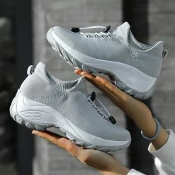 Nuheel® Woman Womens Slip On Walking Shoes Arch Support Sock Sneakers Comfy Nursing Shoes 109 Nuheel® Woman Womens Slip On Walking Shoes Arch Support Sock Sneakers Comfy Nursing Shoes