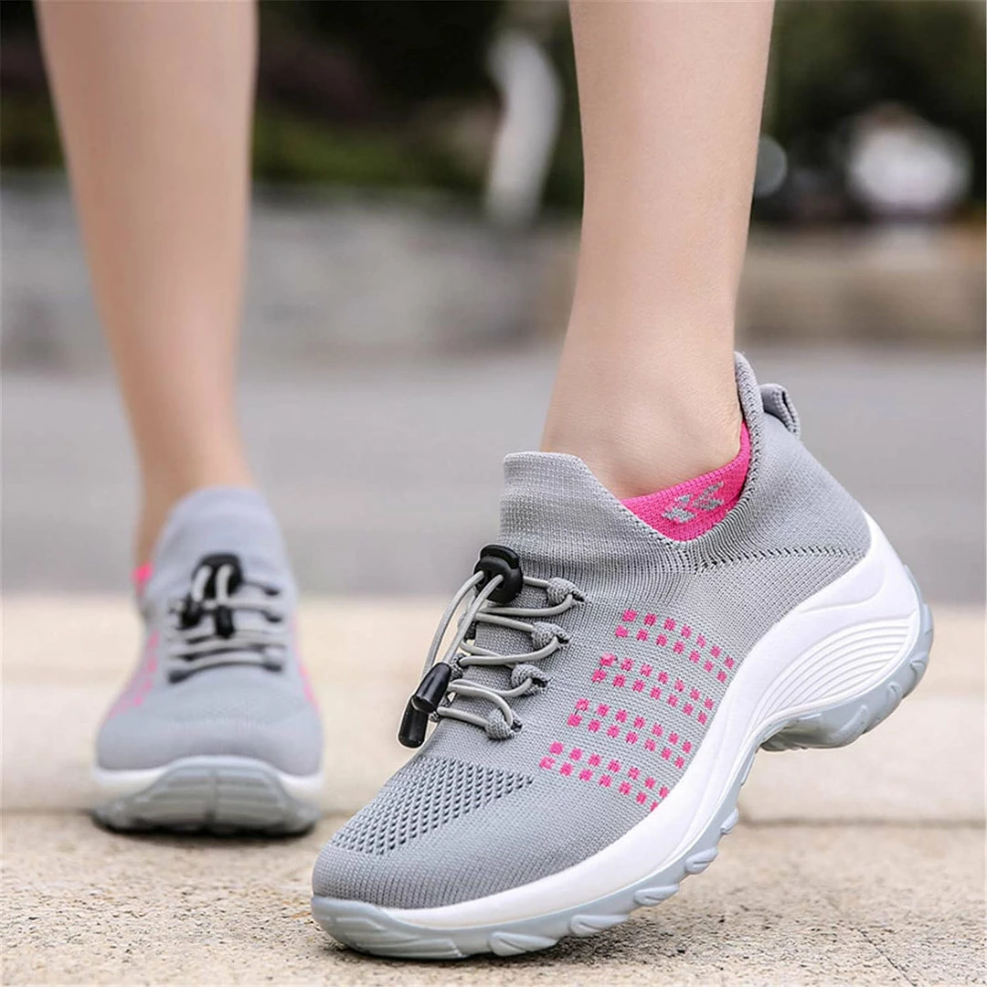 Nuheel® Woman Womens Slip On Walking Shoes Arch Support Sock Sneakers Comfy Nursing Shoes 45 Nuheel® Woman Womens Slip On Walking Shoes Arch Support Sock Sneakers Comfy Nursing Shoes