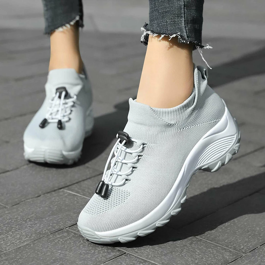 Nuheel® Woman Womens Slip On Walking Shoes Arch Support Sock Sneakers Comfy Nursing Shoes 57 Nuheel® Woman Womens Slip On Walking Shoes Arch Support Sock Sneakers Comfy Nursing Shoes