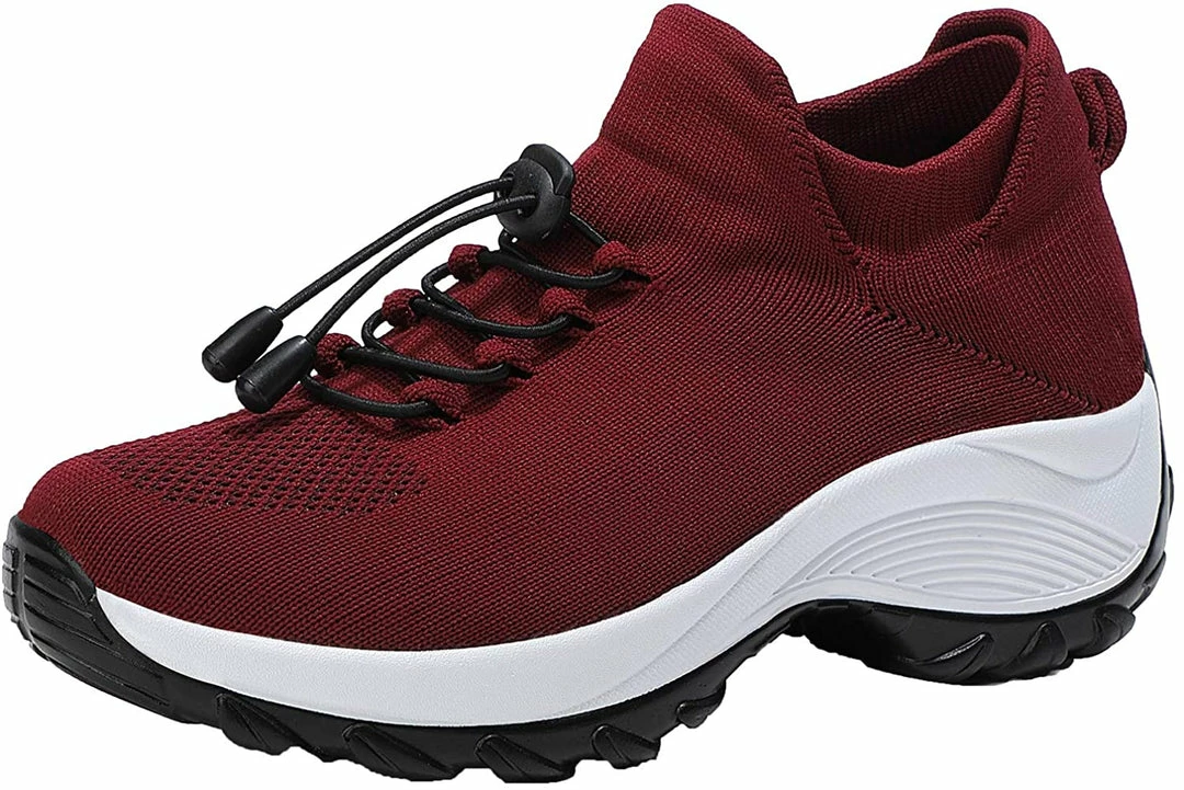 Nuheel® Woman Womens Slip On Walking Shoes Arch Support Sock Sneakers Comfy Nursing Shoes 10 Nuheel® Woman Womens Slip On Walking Shoes Arch Support Sock Sneakers Comfy Nursing Shoes