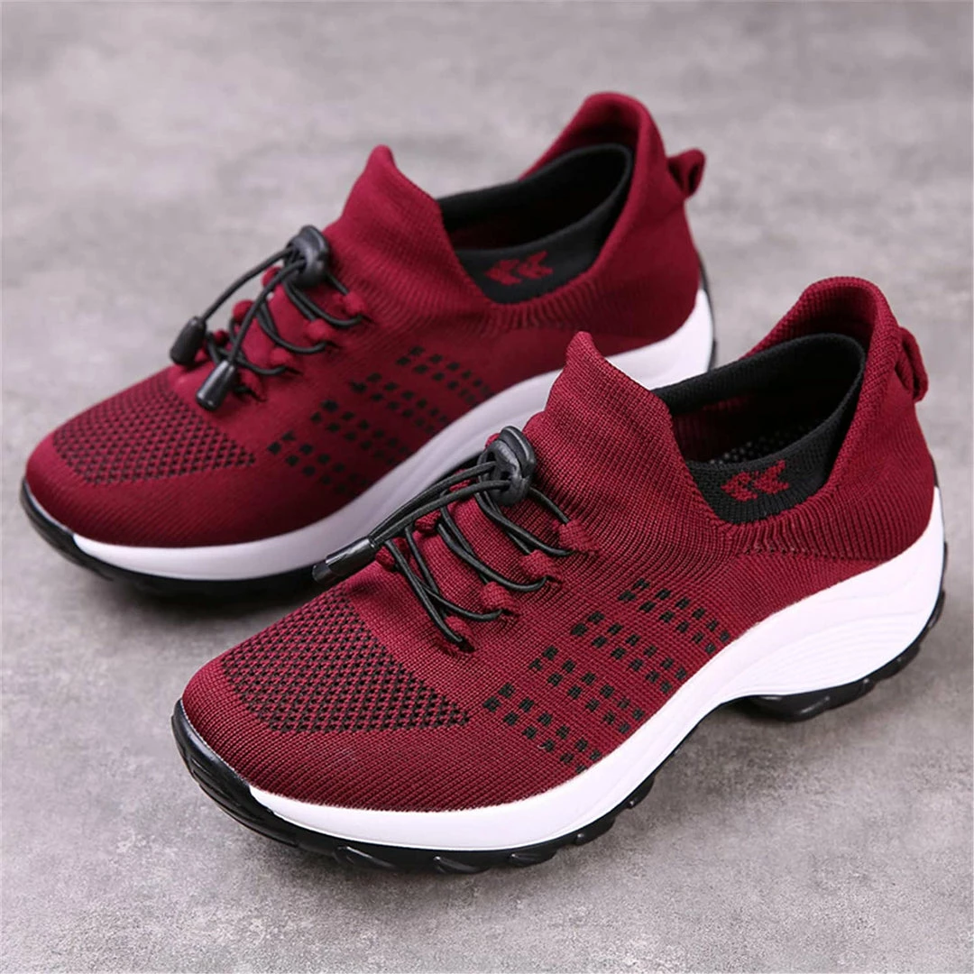 Nuheel® Woman Womens Slip On Walking Shoes Arch Support Sock Sneakers Comfy Nursing Shoes 7 Nuheel® Woman Womens Slip On Walking Shoes Arch Support Sock Sneakers Comfy Nursing Shoes