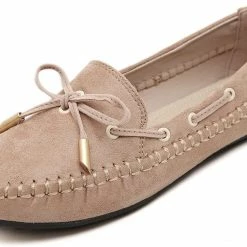 Nuheel® NUHEEL Flats Loafers Shoes For Women Classic Handsewn Suede Leather Anti-Slip