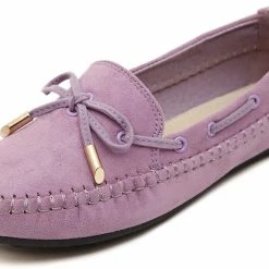 Nuheel® NUHEEL Flats Loafers Shoes For Women Classic Handsewn Suede Leather Anti-Slip