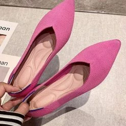 Nuheel® Nuheel Women's Casual Pointed Toe Ballet Knit Soft Slip On Flats Shoes 11