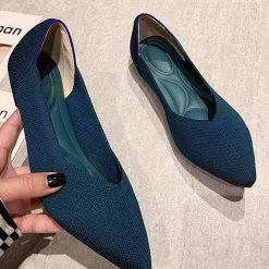 Nuheel® Nuheel Women's Casual Pointed Toe Ballet Knit Soft Slip On Flats Shoes 11