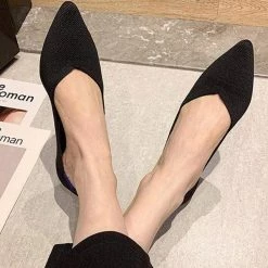 Nuheel® Nuheel Women's Casual Pointed Toe Ballet Knit Soft Slip On Flats Shoes 11
