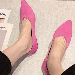 Nuheel® Nuheel Women's Casual Pointed Toe Ballet Knit Soft Slip On Flats Shoes 11