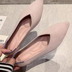 Nuheel® Nuheel Women's Casual Pointed Toe Ballet Knit Soft Slip On Flats Shoes 11