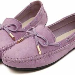 Nuheel® NUHEEL Flats Loafers Shoes For Women Classic Handsewn Suede Leather Anti-Slip