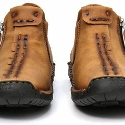 Nuheel® Mens Retro Hand Stitched Lace Up Casual Shoes Flat Loafers Flats Oxford Shoes Man