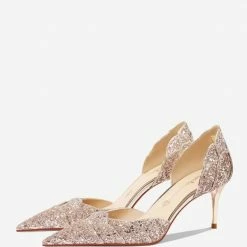 Nuheel Petal Wedding Shoes 2021 New Golden Crystal High-heeled Bridesmaid Shoes 14 Nuheel Petal Wedding Shoes 2021 New Golden Crystal High-heeled Bridesmaid Shoes