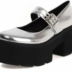Nuheel® Gothic Platform Lolita Shoes Women's Chunky High Heel Platform Ankle Strap Pumps Woman 72 Nuheel® Gothic Platform Lolita Shoes Women's Chunky High Heel Platform Ankle Strap Pumps Woman