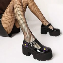 Nuheel® Gothic Platform Lolita Shoes Women's Chunky High Heel Platform Ankle Strap Pumps Woman 63 Nuheel® Gothic Platform Lolita Shoes Women's Chunky High Heel Platform Ankle Strap Pumps Woman