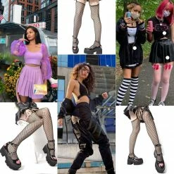 Nuheel® Gothic Platform Lolita Shoes Women's Chunky High Heel Platform Ankle Strap Pumps Woman 83 Nuheel® Gothic Platform Lolita Shoes Women's Chunky High Heel Platform Ankle Strap Pumps Woman