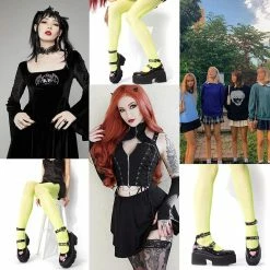 Nuheel® Gothic Platform Lolita Shoes Women's Chunky High Heel Platform Ankle Strap Pumps Woman 82 Nuheel® Gothic Platform Lolita Shoes Women's Chunky High Heel Platform Ankle Strap Pumps Woman