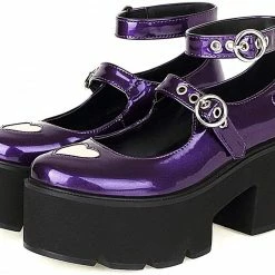 Nuheel® Gothic Platform Lolita Shoes Women's Chunky High Heel Platform Ankle Strap Pumps Woman 52 Nuheel® Gothic Platform Lolita Shoes Women's Chunky High Heel Platform Ankle Strap Pumps Woman