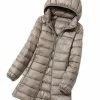 Nuheel® Nuheel Light Medium Long Women's Hooded Down Jacket Woman