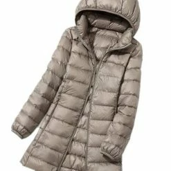 Nuheel® Nuheel Light Medium Long Women's Hooded Down Jacket Woman