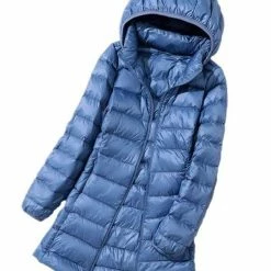 Nuheel® Nuheel Light Medium Long Women's Hooded Down Jacket Woman