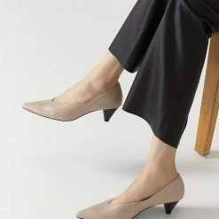 Nuheel® Nuheel Simple Sheepskin Mary Jane Designers Shoes Blue Heels Pump 11