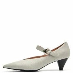 Nuheel® Heels Nuheel Pointed Toe Strap Mid-Heel Mary Jane Witch Shoes Designer Shoes