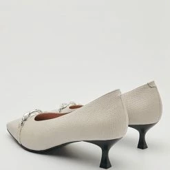 Nuheel® Nuheel Kitten Heel Commuter Pumps Leather Heels Designer Square Head Single Shoes