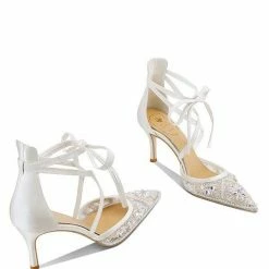 Nuheel® Nuheel Lace Bridal Shoes Rhinestone Wedding Shoes For Bride Strappy Heels 12 9 Nuheel® Nuheel Lace Bridal Shoes Rhinestone Wedding Shoes For Bride Strappy Heels 12