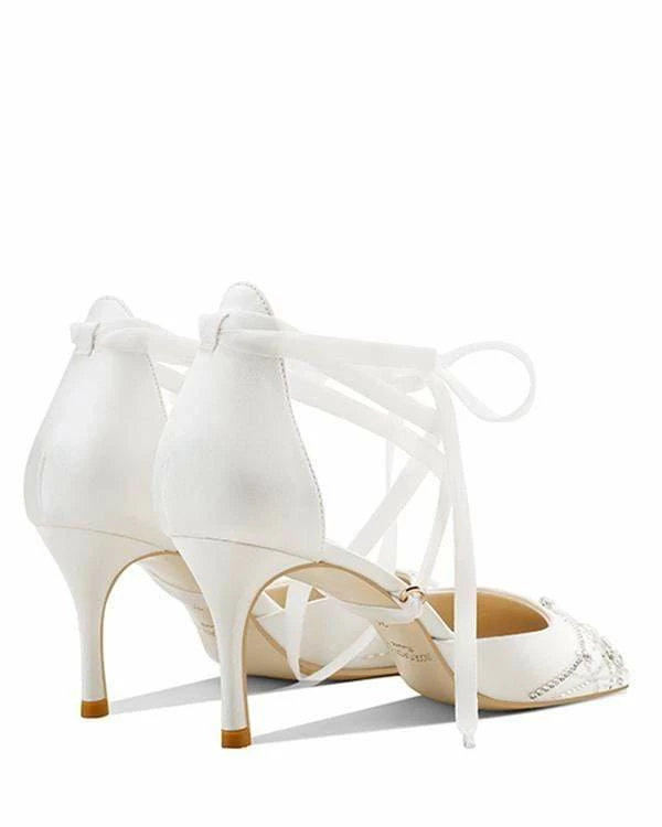 Nuheel® Nuheel Leather Bridal Shoes Rhinestone Wedding Shoes For Bride Strappy Heels 12 5 Nuheel® Nuheel Leather Bridal Shoes Rhinestone Wedding Shoes For Bride Strappy Heels 12