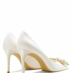 Nuheel® Nuheel Rhinestone Square Buckle Bridal Shoes Stilettos Wedding Shoes For Bride 12 Heels 15 Nuheel® Nuheel Rhinestone Square Buckle Bridal Shoes Stilettos Wedding Shoes For Bride 12 Heels