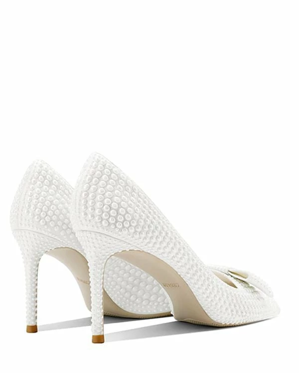 Nuheel® Nuheel Sheepskin Bridal Shoes Pearl Wedding Shoes For Bride Stilettos White Heels 12 6 Nuheel® Nuheel Sheepskin Bridal Shoes Pearl Wedding Shoes For Bride Stilettos White Heels 12
