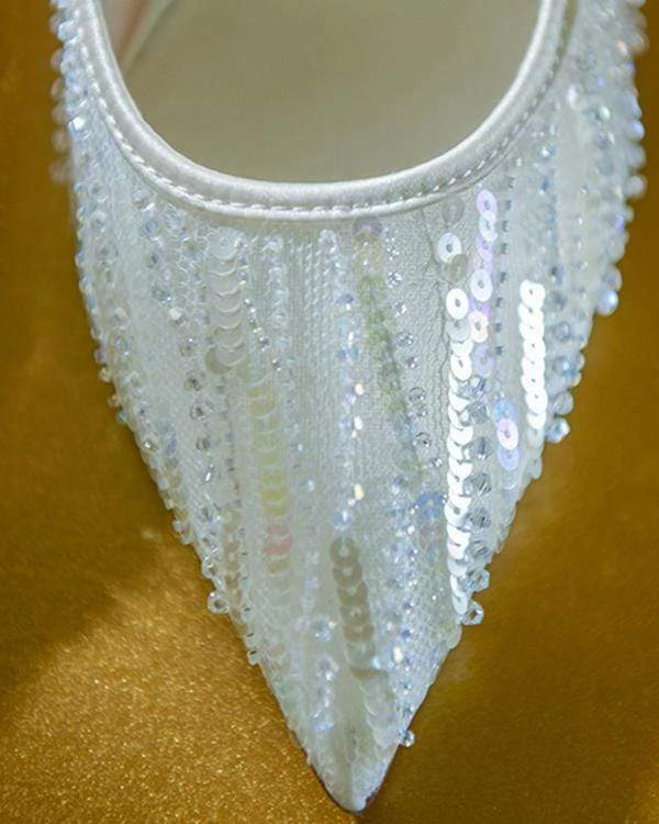 Nuheel® Nuheel Streamer Bridal Shoes Mesh Wedding Shoes For Bride White Heels 12 6 Nuheel® Nuheel Streamer Bridal Shoes Mesh Wedding Shoes For Bride White Heels 12