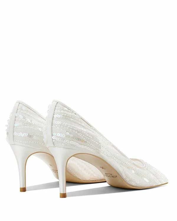 Nuheel® Nuheel Streamer Bridal Shoes Mesh Wedding Shoes For Bride White Heels 12 5 Nuheel® Nuheel Streamer Bridal Shoes Mesh Wedding Shoes For Bride White Heels 12