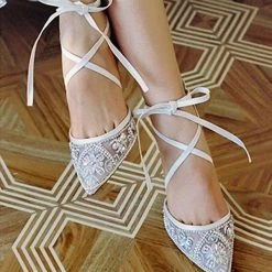 Nuheel® Nuheel Lace Bridal Shoes Rhinestone Wedding Shoes For Bride Strappy Heels 12 11 Nuheel® Nuheel Lace Bridal Shoes Rhinestone Wedding Shoes For Bride Strappy Heels 12