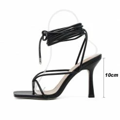 Nuheel® Summer Women Sandals Vintage Square High Heels Cross V Shape Design Woman 21 Nuheel® Summer Women Sandals Vintage Square High Heels Cross V Shape Design Woman