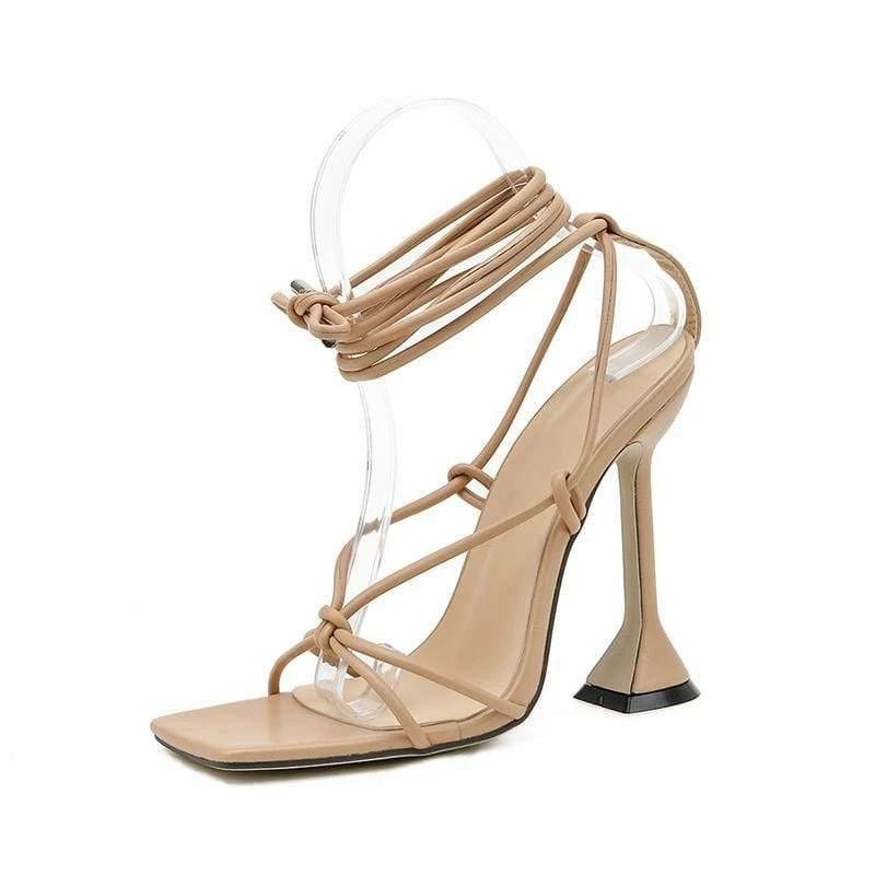 Nuheel® Woman Women Shoes Sandals Sexy Summer Party Dress Cross Strap Lace-up Pumps 5 Nuheel® Woman Women Shoes Sandals Sexy Summer Party Dress Cross Strap Lace-up Pumps