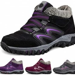 Nuheel® Womens Hiking Shoes Warm Fur Lined Snow Boots Sneakers Trainers Woman