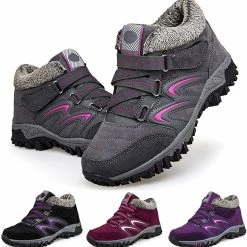 Nuheel® Womens Hiking Shoes Warm Fur Lined Snow Boots Sneakers Trainers Woman