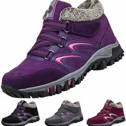 Nuheel® Womens Hiking Shoes Warm Fur Lined Snow Boots Sneakers Trainers Woman