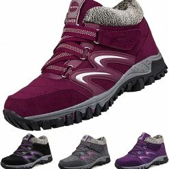 Nuheel® Womens Hiking Shoes Warm Fur Lined Snow Boots Sneakers Trainers Woman