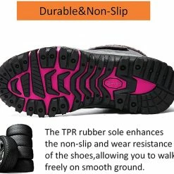 Nuheel® Womens Hiking Shoes Warm Fur Lined Snow Boots Sneakers Trainers Woman