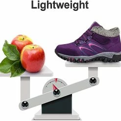 Nuheel® Womens Hiking Shoes Warm Fur Lined Snow Boots Sneakers Trainers Woman