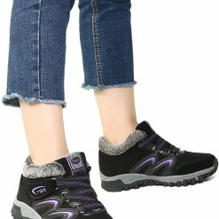 Nuheel® Womens Hiking Shoes Warm Fur Lined Snow Boots Sneakers Trainers Woman